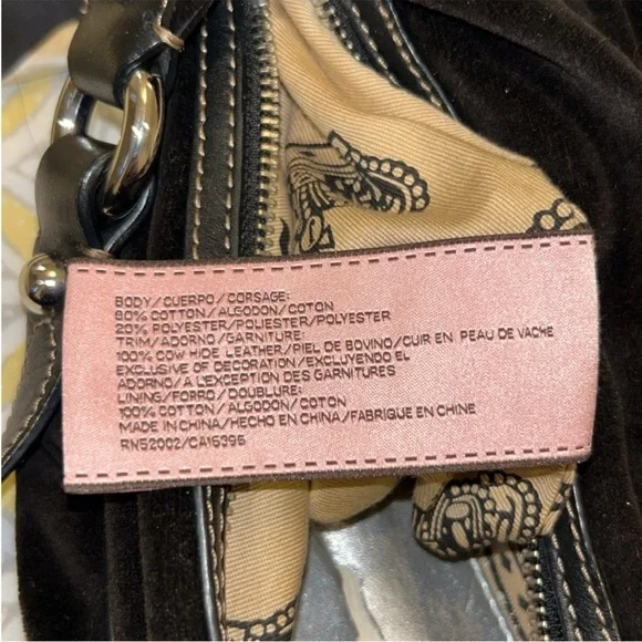 COPY - Juicy Couture Black Handbag with Silver Crown - Picture 5 of 8